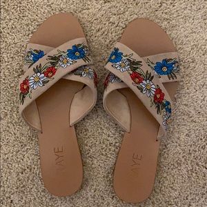 RAYE Embroidered Sandal